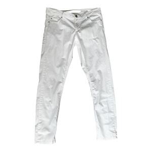 Silvian Heach IT 42 US 28 White Slim Fit 5-Pocket Stretch Pants